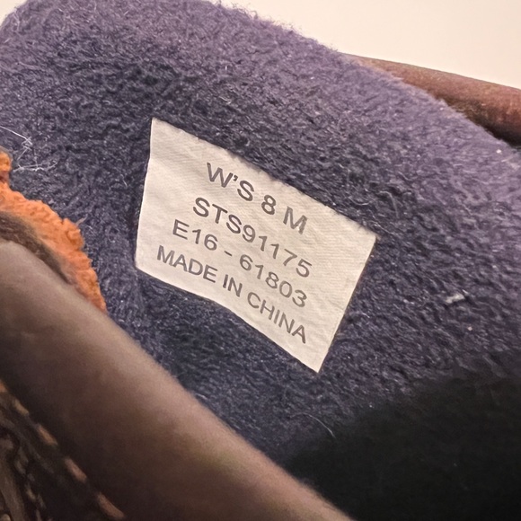 Sperry Saltwater Duck Boot Brown Leather and Navy - Picture 11 of 11